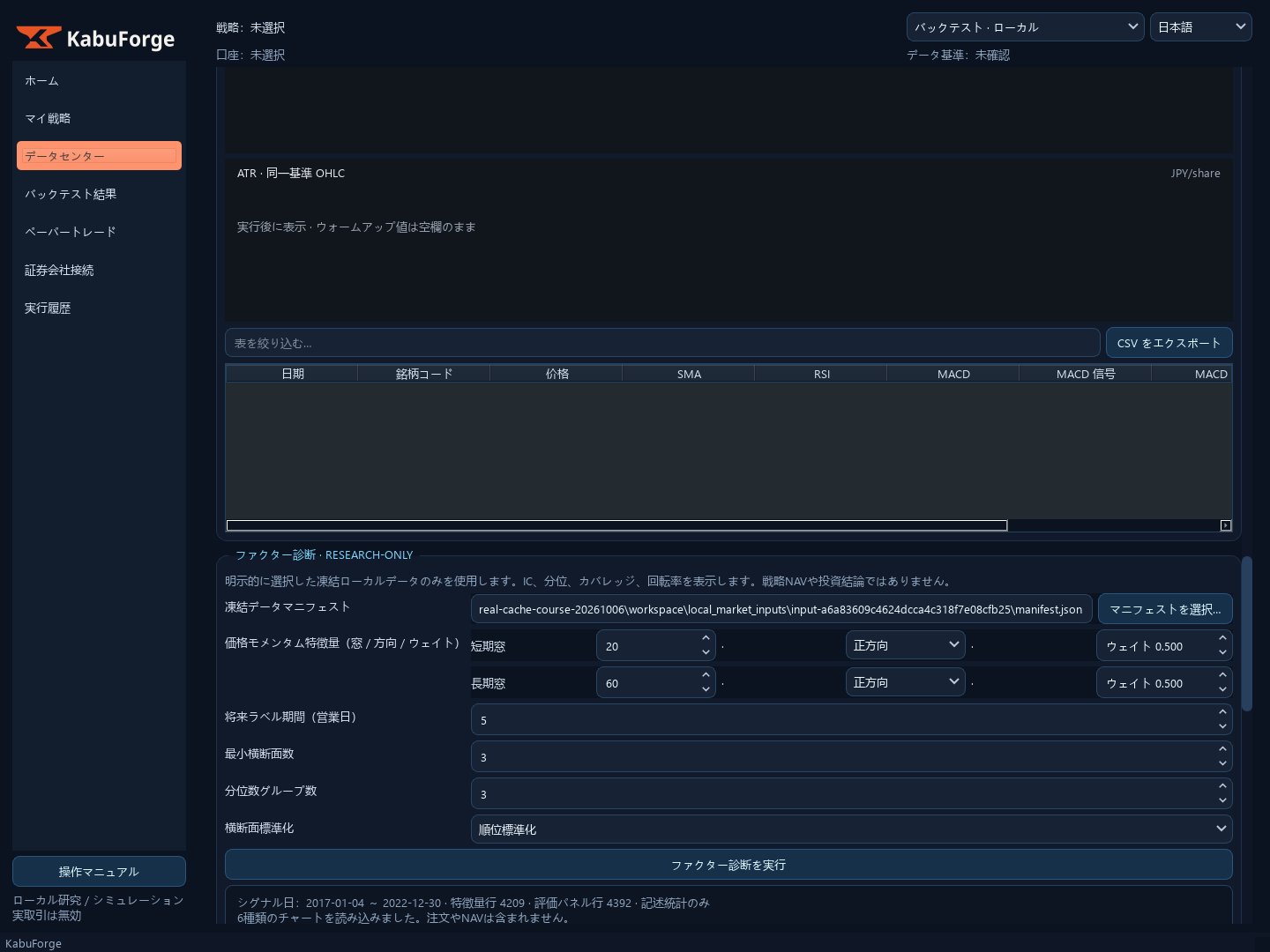 feature と recipe